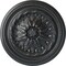 Ekena Millwork Wigan Ceiling Medallion, Hand-Painted Pewter, 16"OD x 2 1/4"P CM16WGPES - alternate 1